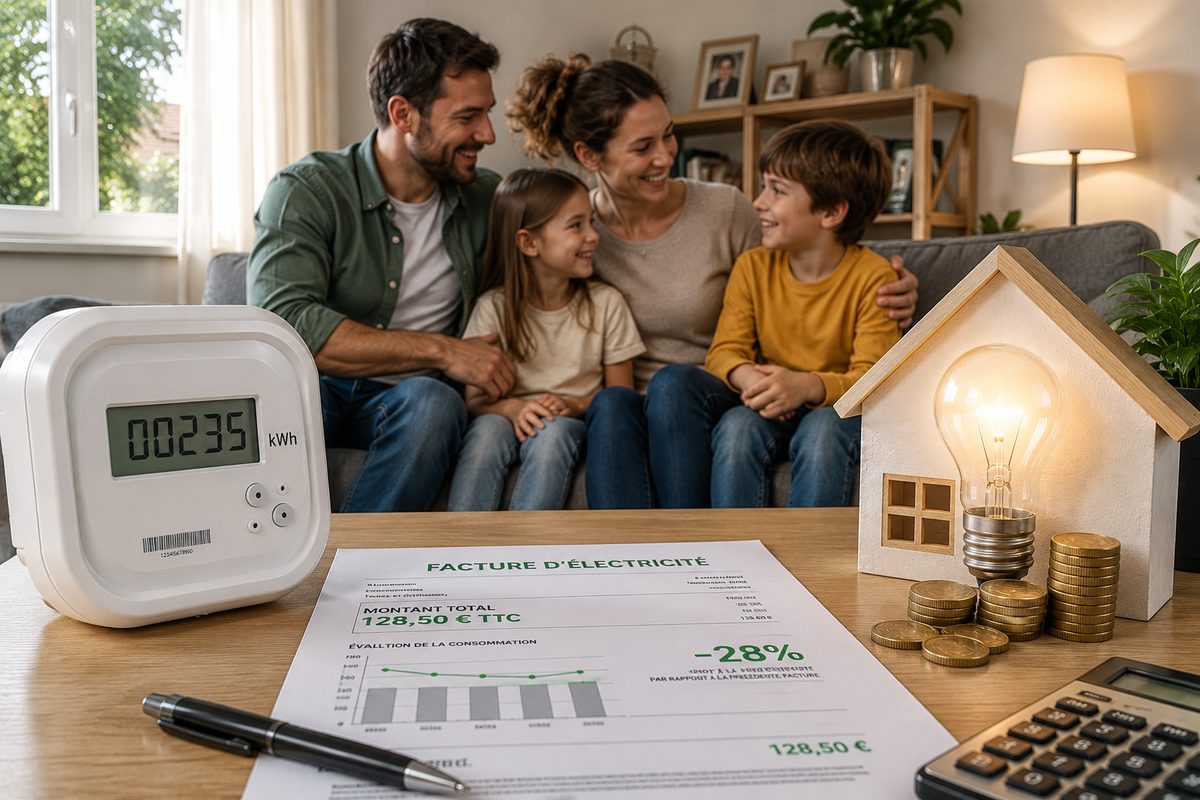 Une famille réduit sa facture d'énergie grâce à l'accompagnement de Wolt Solution Energy